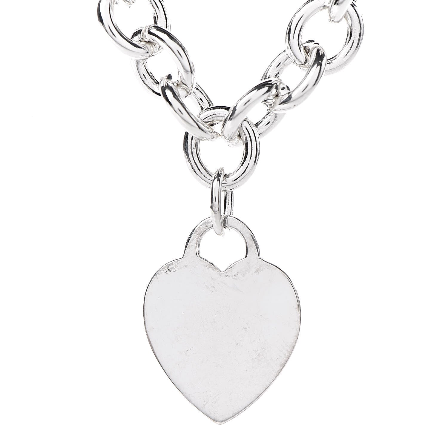 Tiffany Sterling Silver Heart Tag Necklace 4 of 6