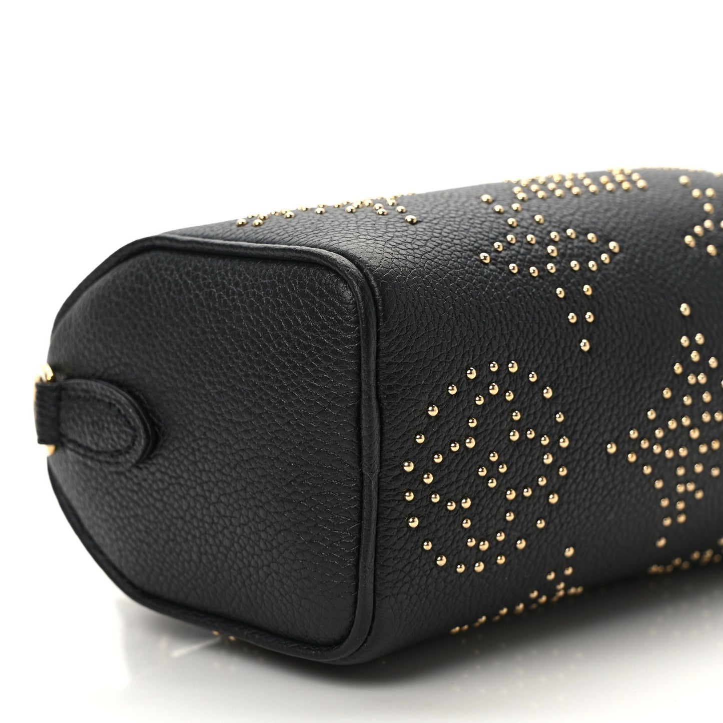 Grained Calfskin Studded Monogram Giant Nano Speedy Black