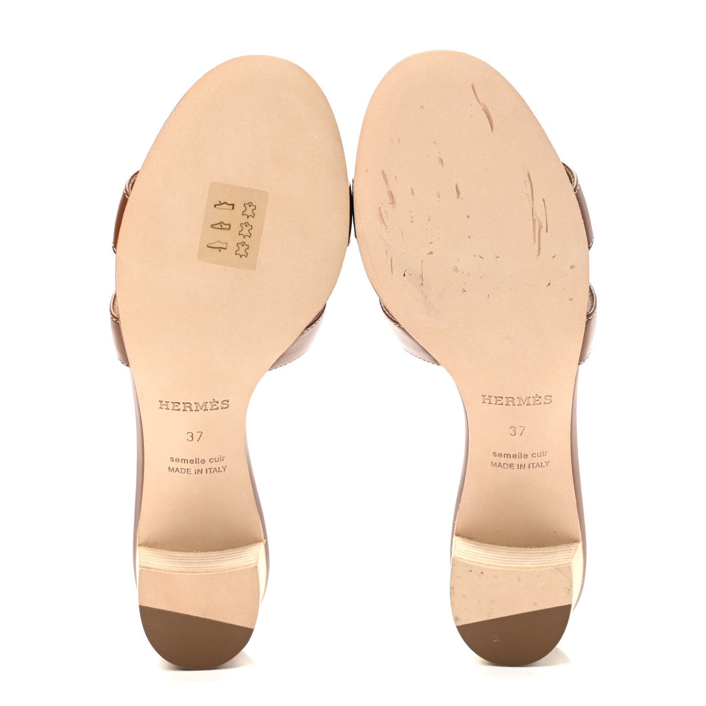 Calfskin Oasis Sandals 37 Gold