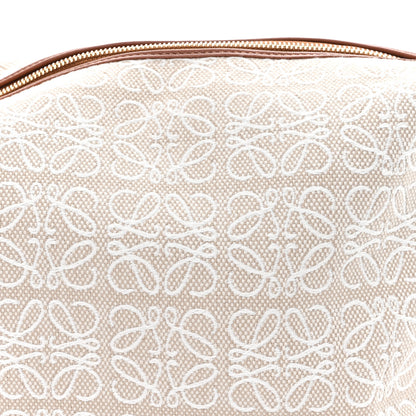 Loewe Jacquard Anagram Calfskin Medium Cubi Bag Ecru Tan 7 of 9