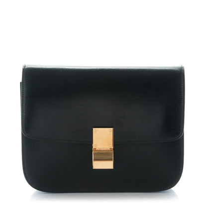 Celine Box Calfskin Medium Classic Box Flap Bag Black 1 of 7