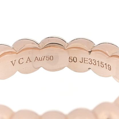 Van Cleef & Arpels 18K Rose Gold Medium Perlee Ring 50 5.25 4 of 4