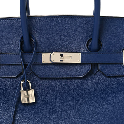 Hermes Taurillon Novillo Sea Surf Birkin 35 Bleu Saphir 7 of 11