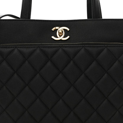 Chanel Caviar Quilted Large Business Affinity Shopping Bag Black 8 of 10