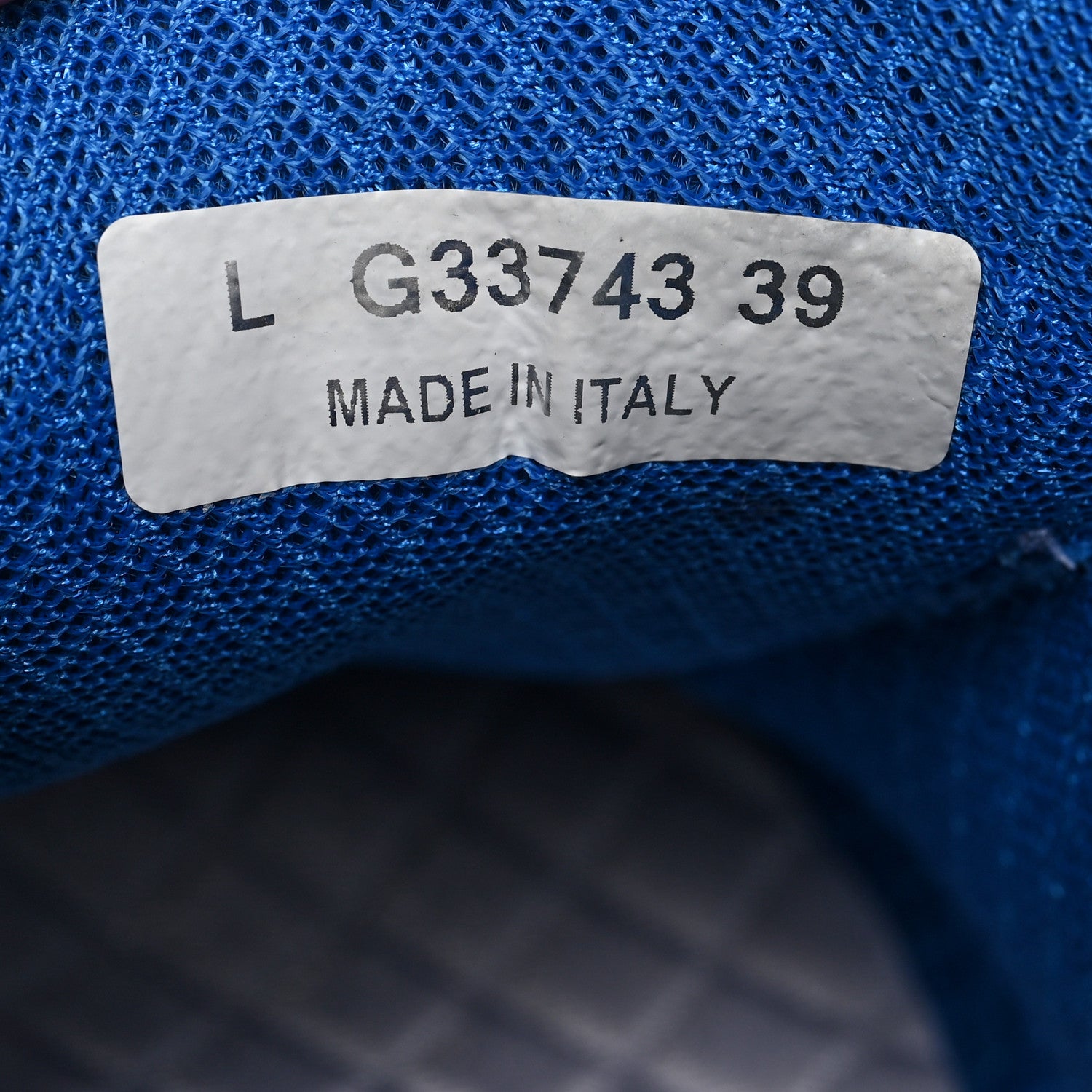 Chanel Calfskin Fabric Sneakers 39 White Silver Fluo Blue 6 of 9