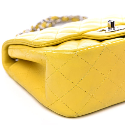 Chanel Lambskin Quilted Mini Square Flap Yellow 8 of 16