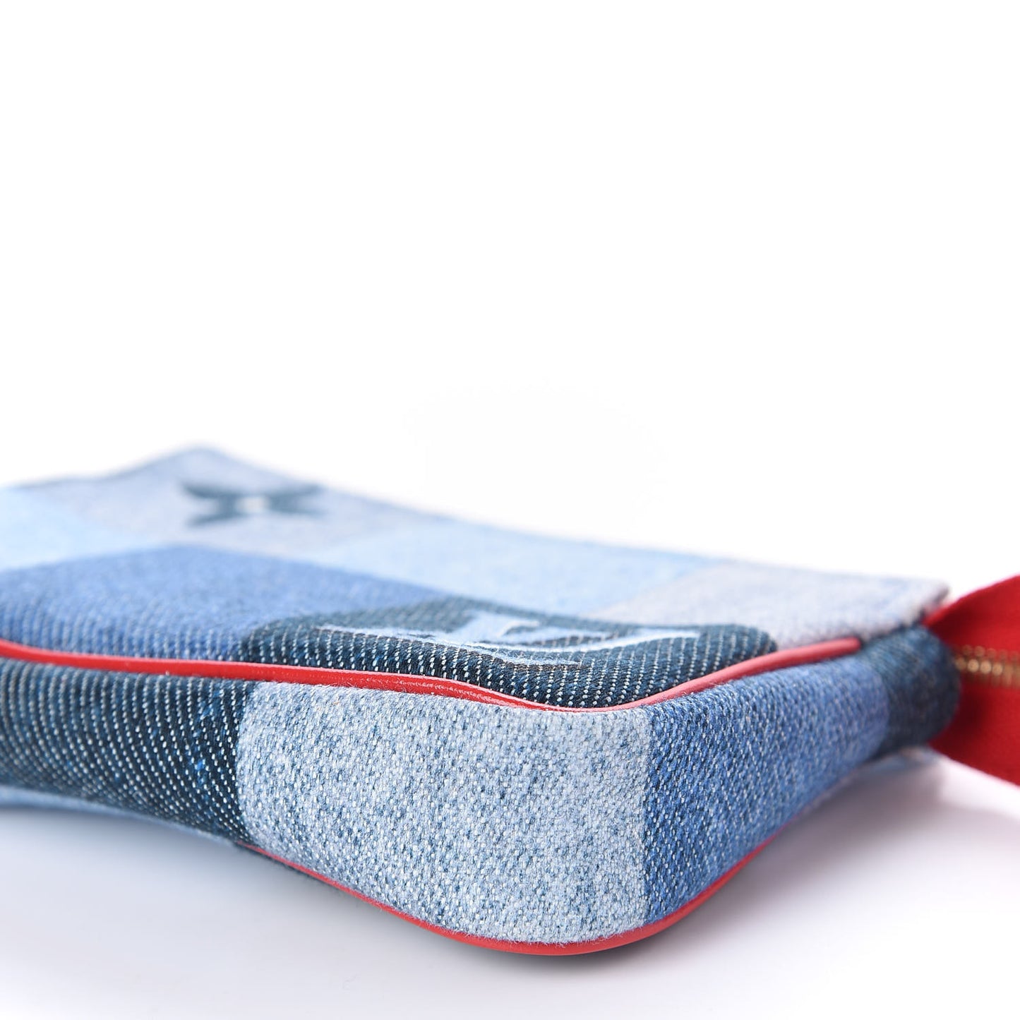 Denim Micro Pochette Accessories Denim Rouge