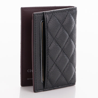 Chanel Caviar Quilted Card Holder Wallet Black 4 of 7