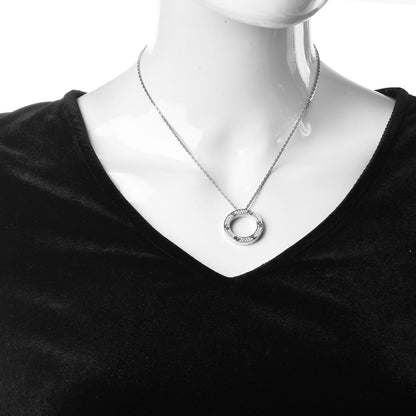 Cartier 18K White Gold Diamond LOVE Paved Necklace 2 of 8