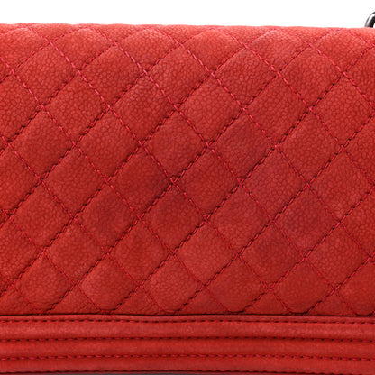Chanel Iridescent Caviar Quilted Medium Boy Flap Red 17 of 21