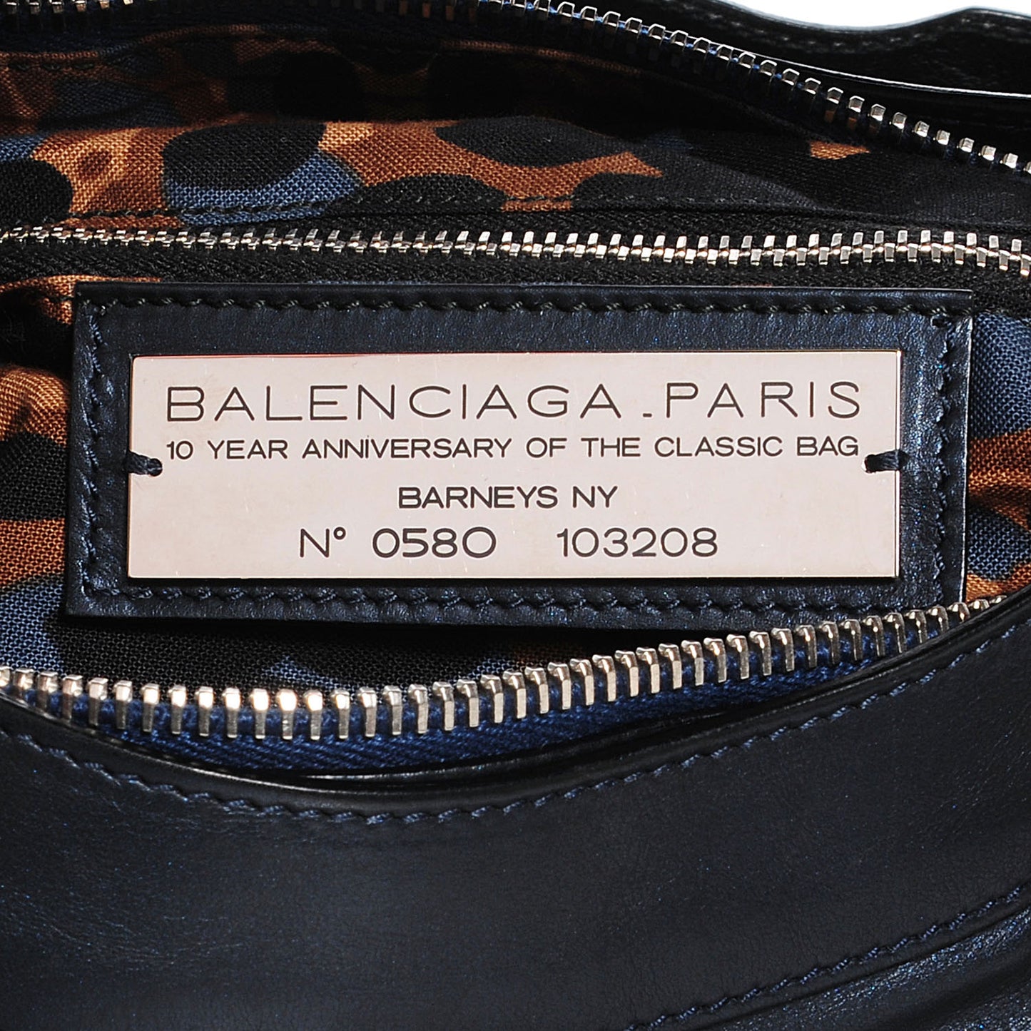 Iridescent Agneau Classic Hardware First Bleu Mineral