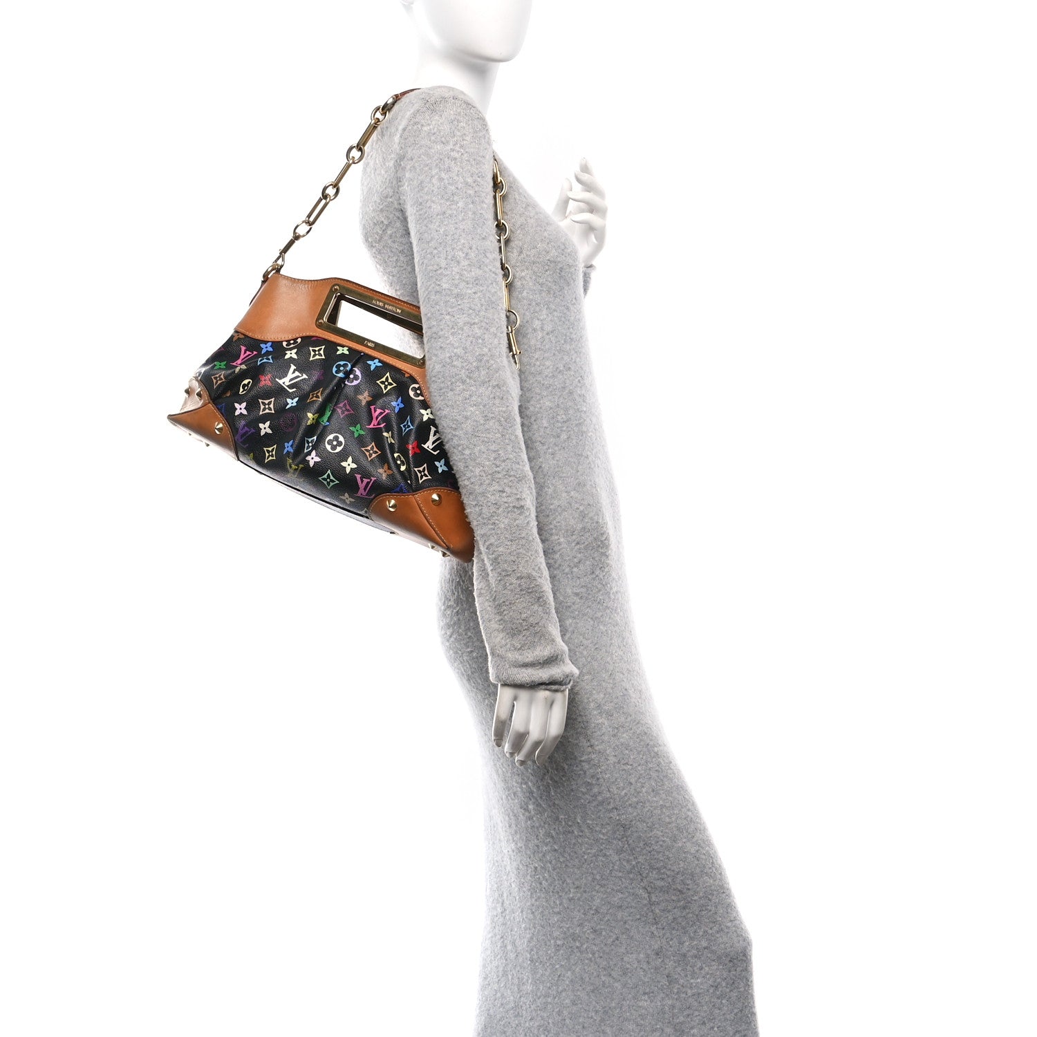 Louis Vuitton Monogram Multicolor Judy MM Black 3 of 19