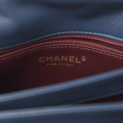 Chanel Lambskin Quilted Small Trendy CC Flap Dual Handle Bag Blue 6 of 11