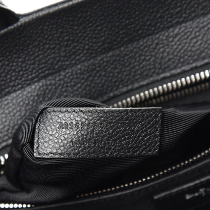 Saint Laurent Grained Calfskin Small Cabas Rive Gauche Black 8 of 9