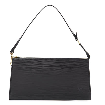 Louis Vuitton Epi Pochette Accessories 24 Black 1 of 11