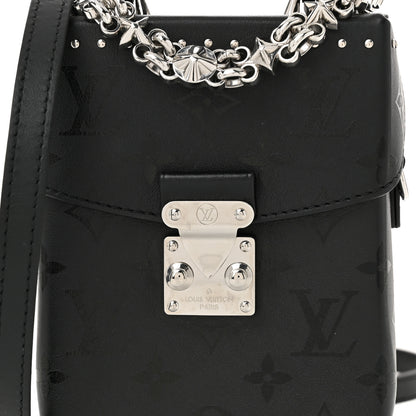 Louis Vuitton Calfskin Monogram Print Camera Box Black 7 of 10
