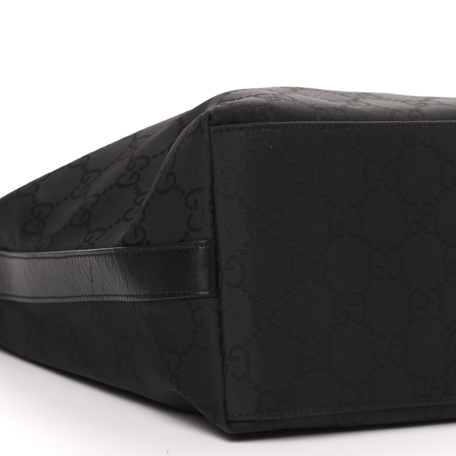 Gucci Nylon Monogram Hobo Black 8 of 12