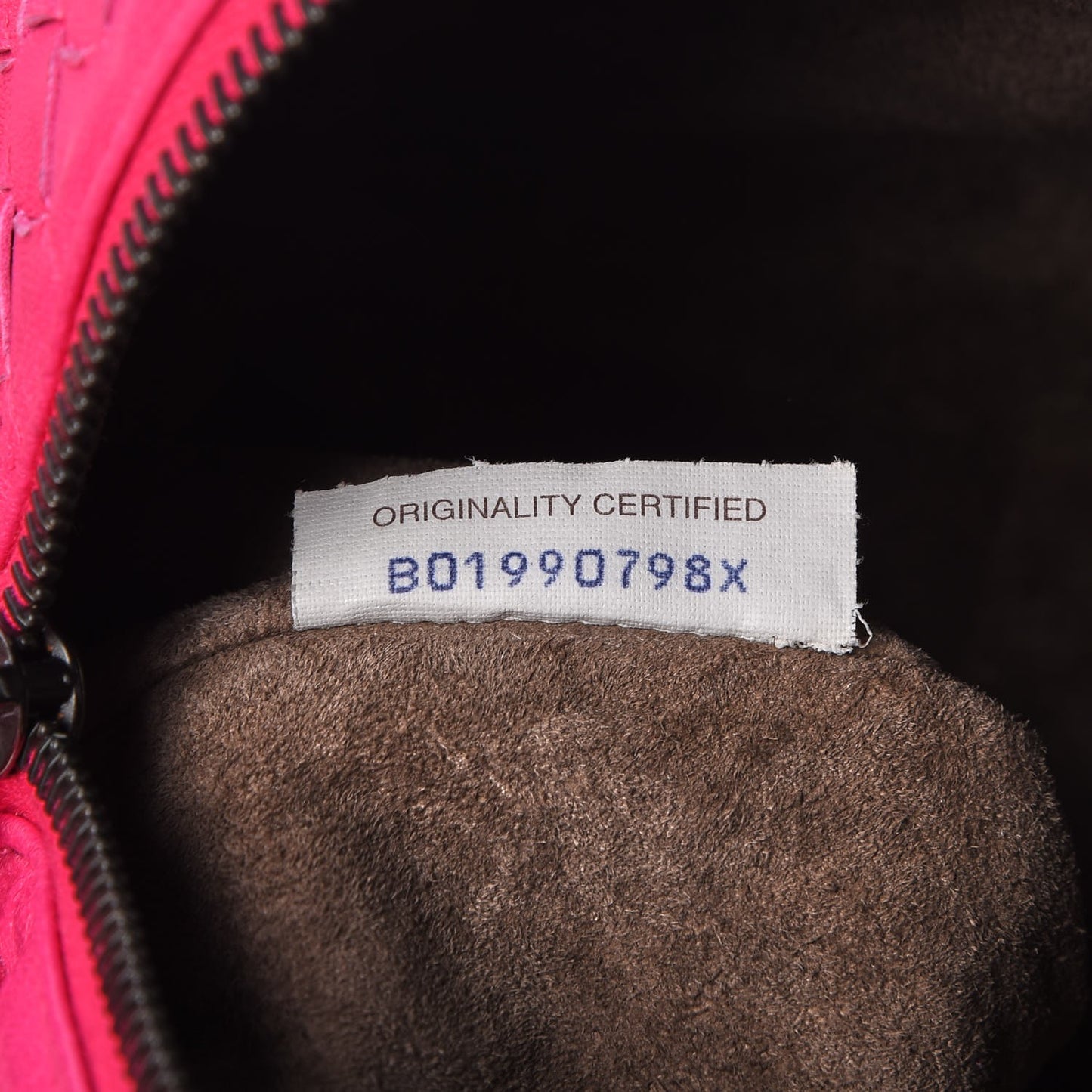 Nappa Intrecciato Shoulder Bag Pink