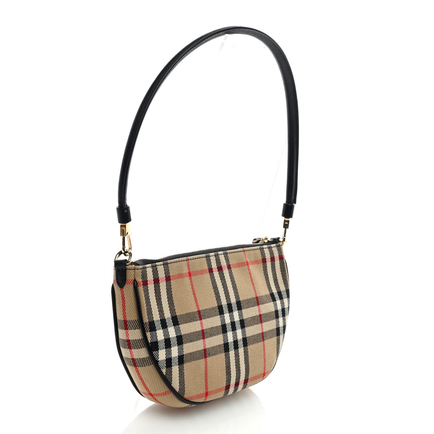 Vintage Check Calfskin Olympia Slim Pouch Archive Beige
