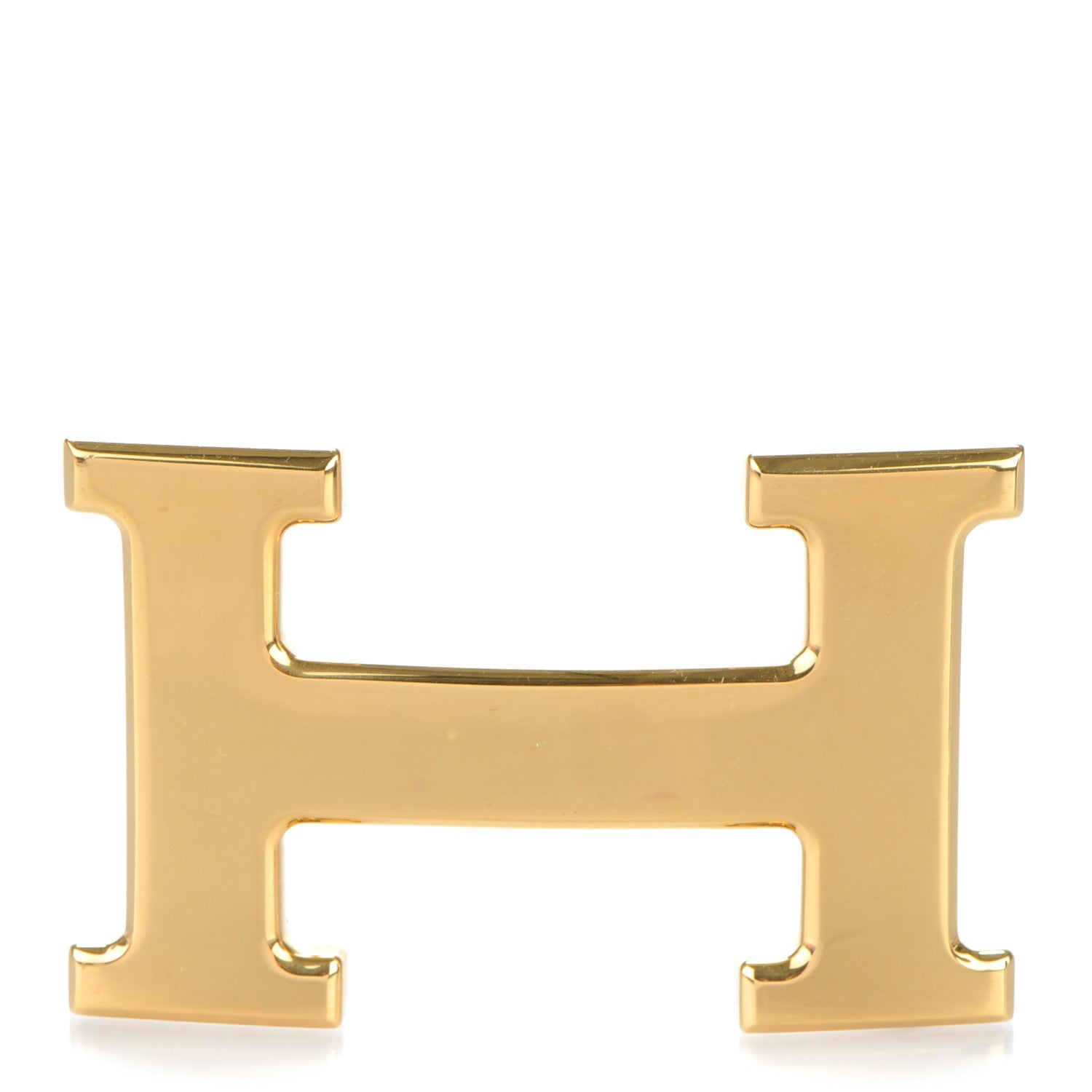 Hermes Polished 32mm H Belt Buckle Gold 1 of 3