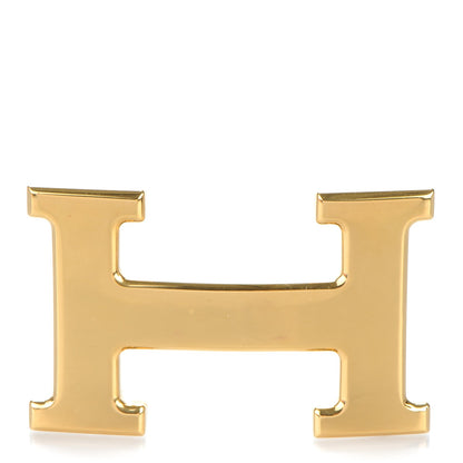 Hermes Polished 32mm H Belt Buckle Gold 1 of 3