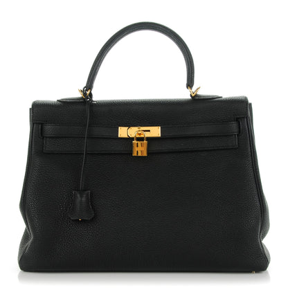 Hermes Togo Kelly Retourne 35 Black 1 of 23