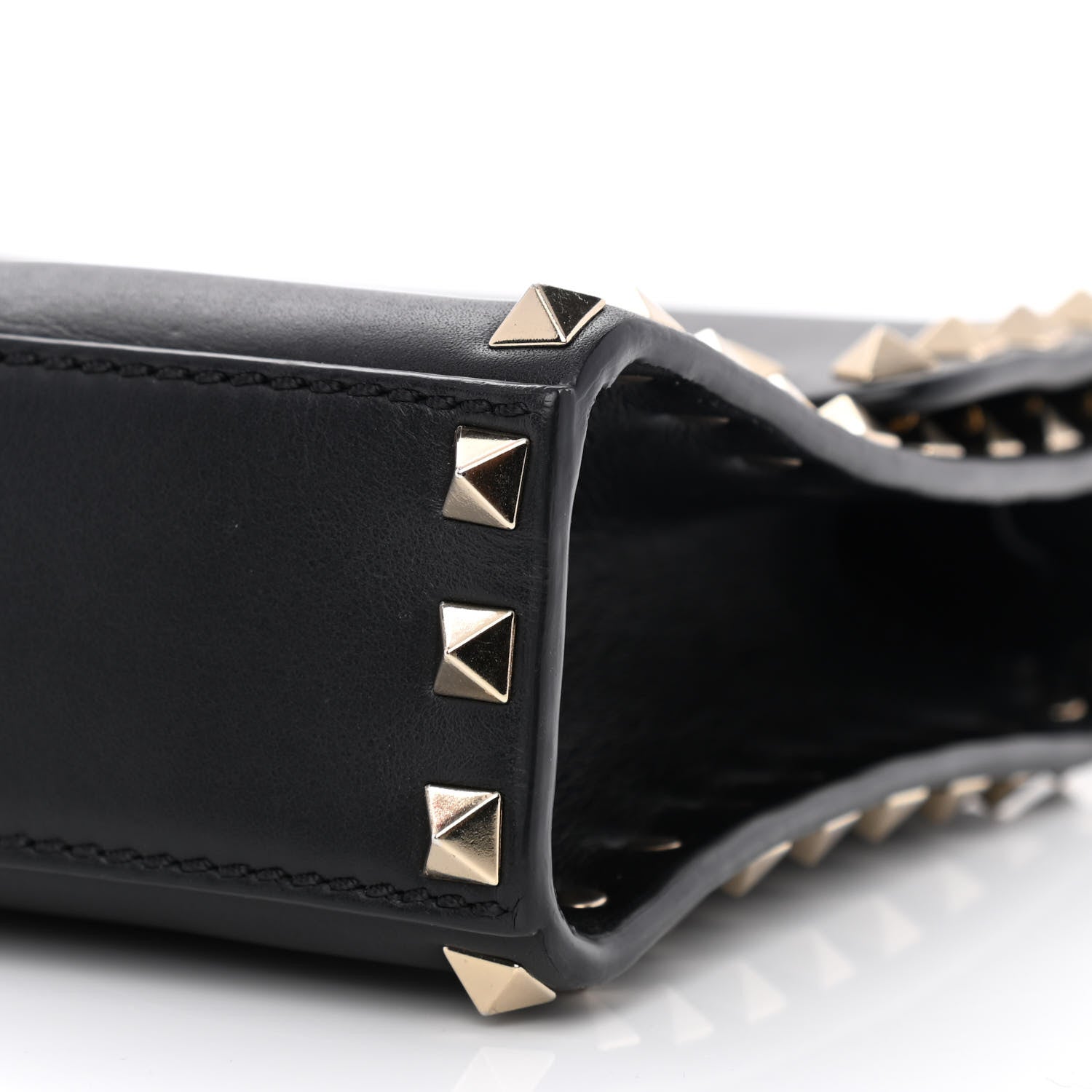 Valentino Garavani Vitello Medium Rockstud Flip Lock Crossbody Bag Black 9 of 9