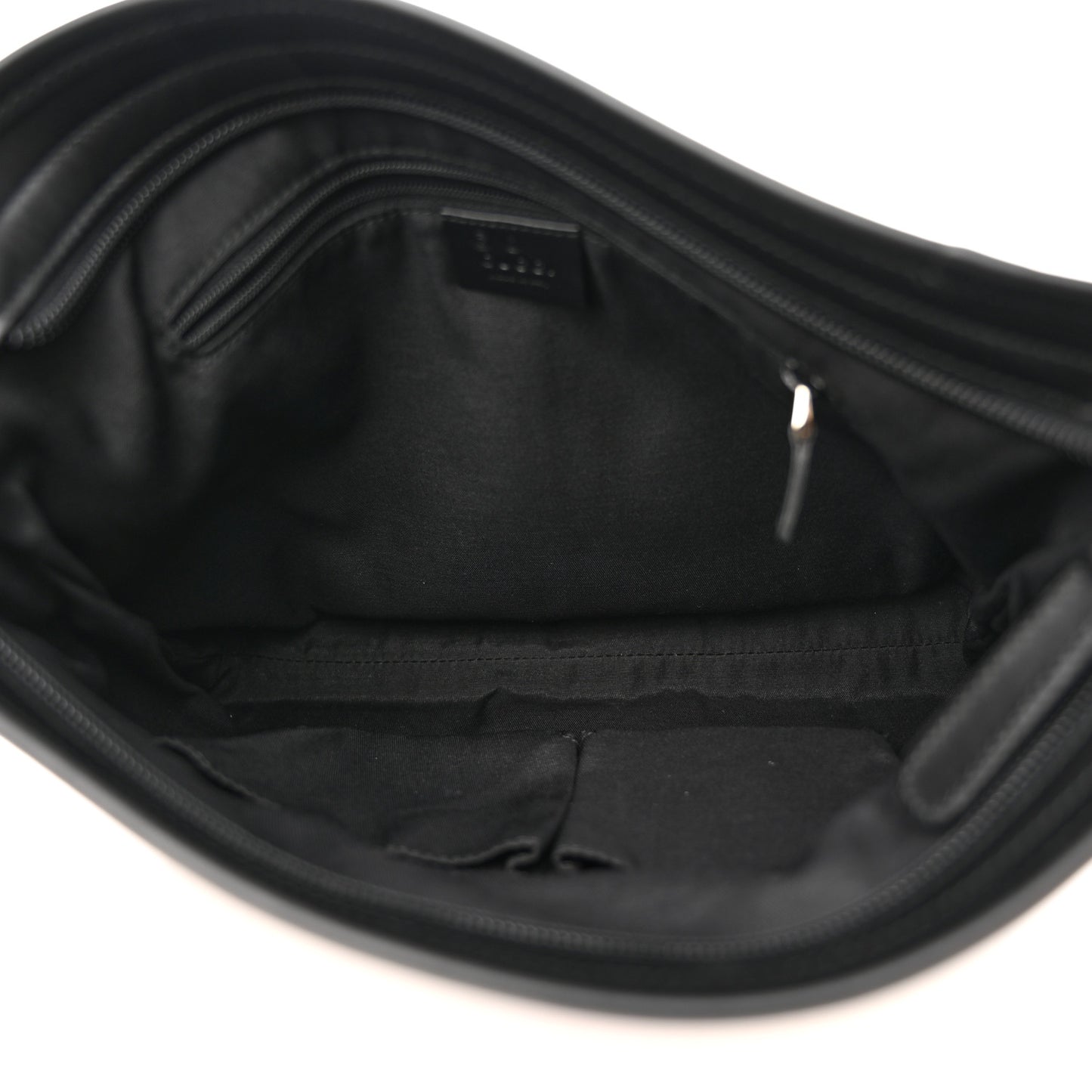 GG Monogram Web Flat Messenger Bag Black
