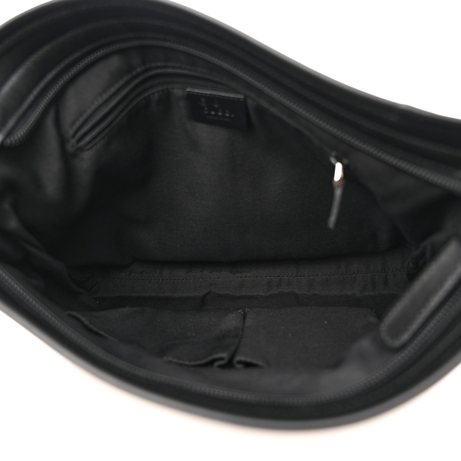 Gucci GG Monogram Web Flat Messenger Bag Black 5 of 11