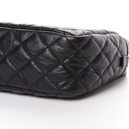 Chanel Aged Calfskin Quilted Medium Reissue Camera Case Black 9 of 10