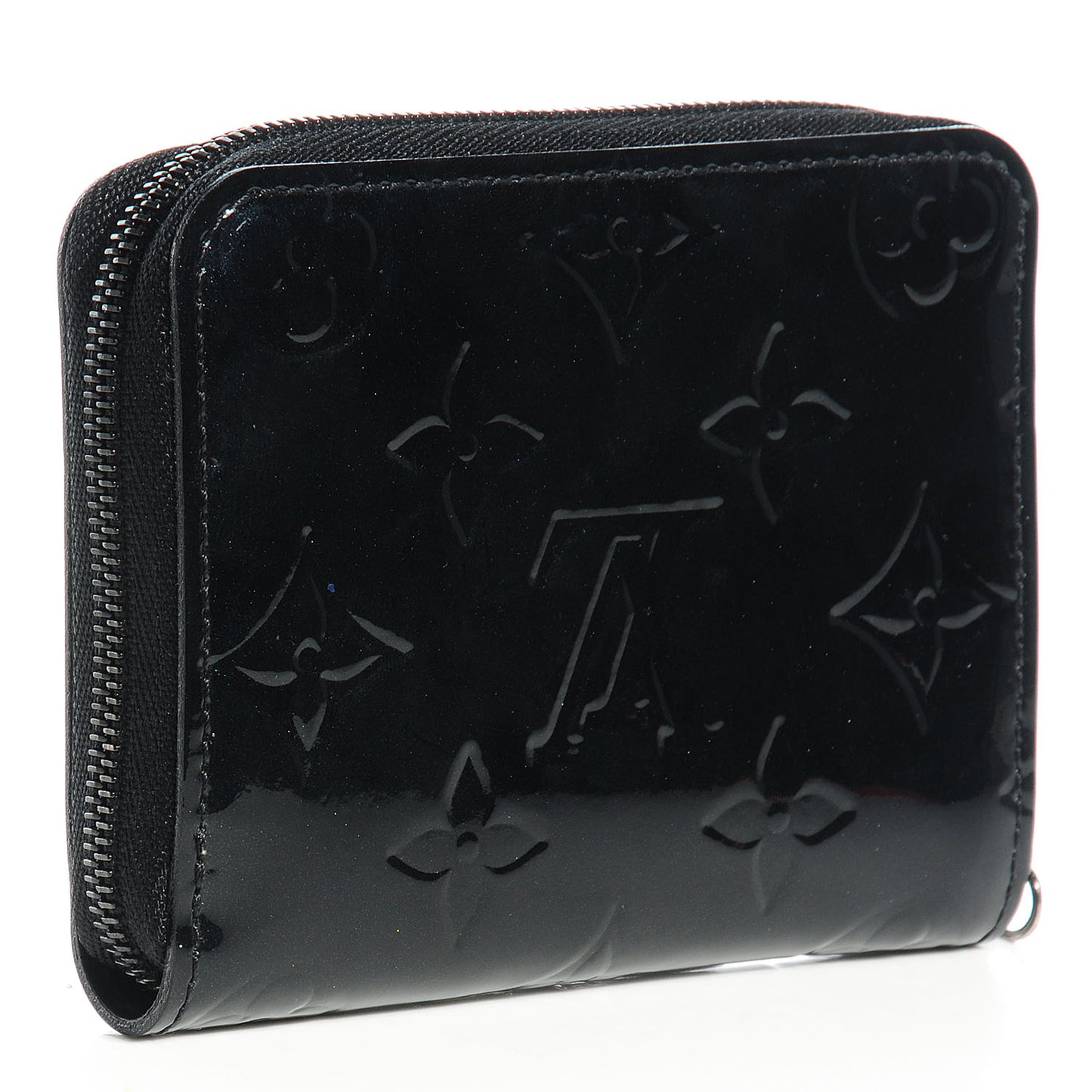 Vernis Zippy Coin Purse Wallet Noir Magnetique