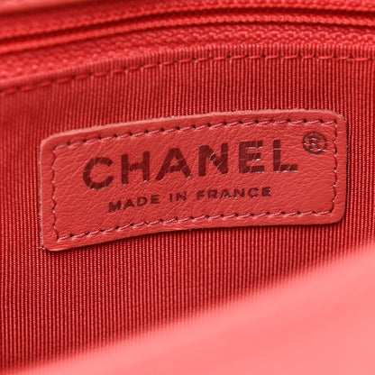 Chanel Distressed Calfskin Quilted Enamel CC Single Flap Bag Pink 6 of 11