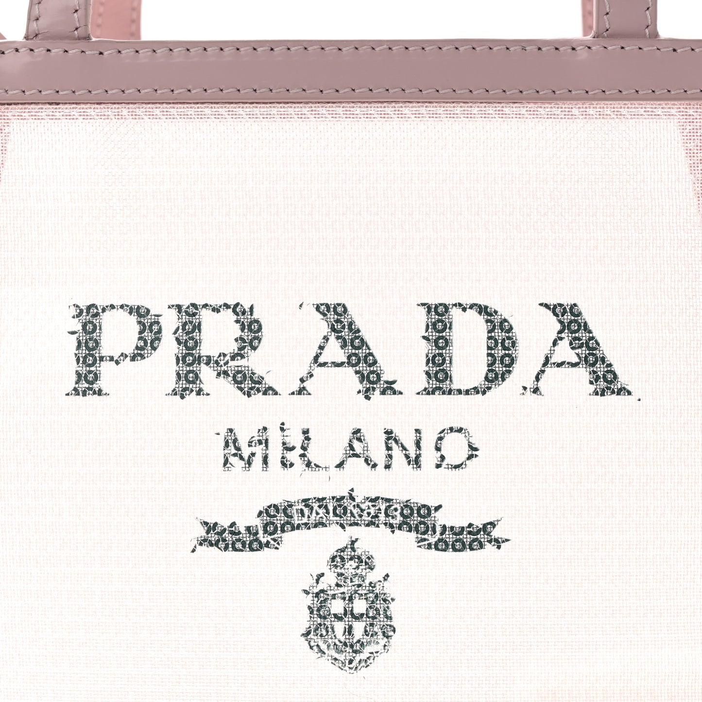 Sequin Mesh Small Tote Bag Pink