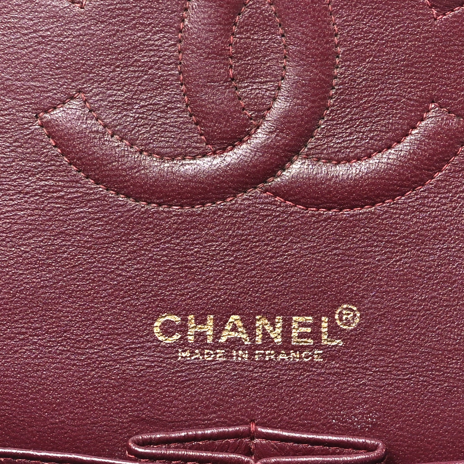 Chanel Caviar Quilted Medium Double Flap Burgundy 6 of 11