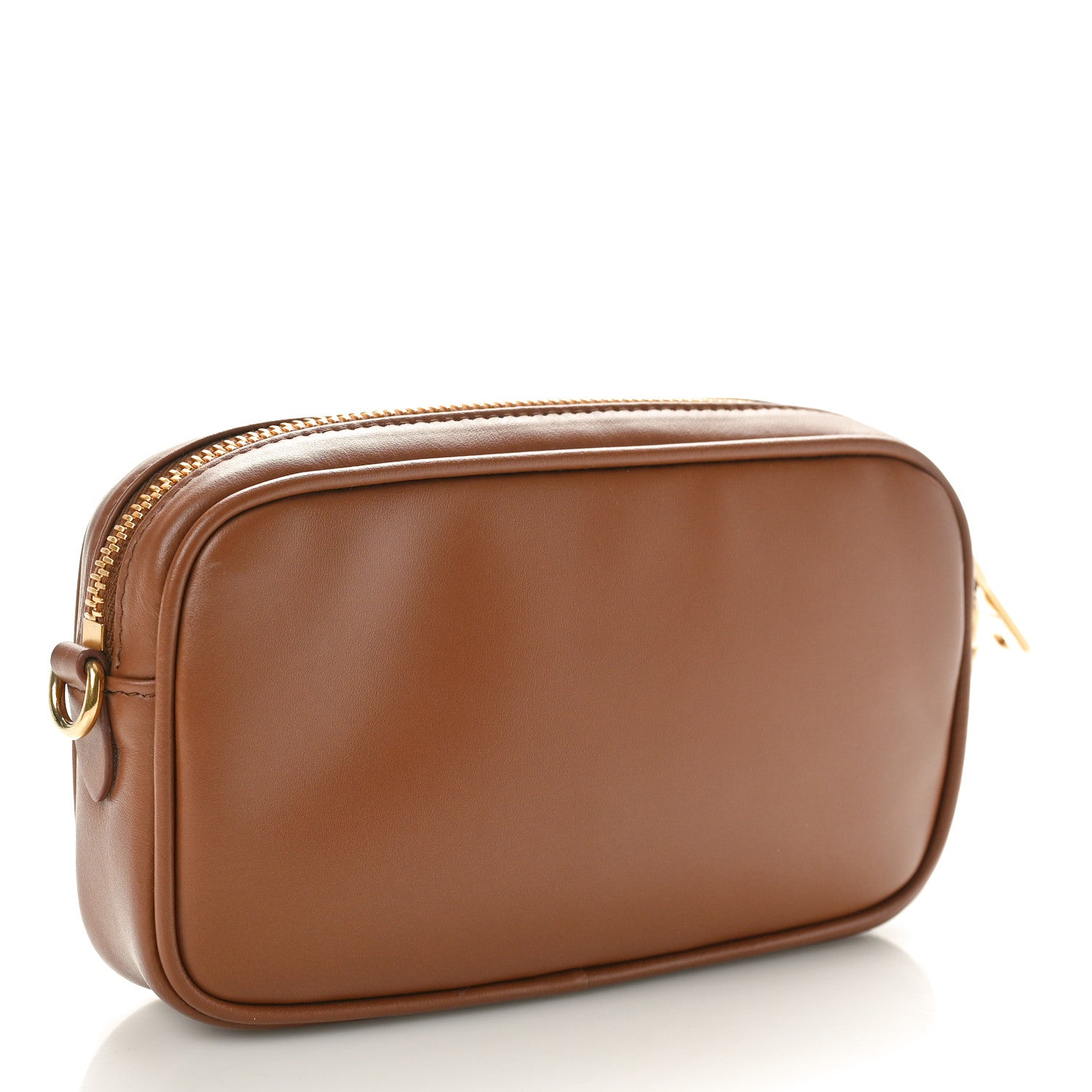 Miu Miu Nappa Arcadie Zipped Clutch Cognac 1546299 – FASHIONPHILE