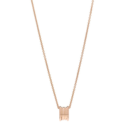 Bulgari 18K Rose Gold B.Zero1 Pendant Necklace 1 of 5