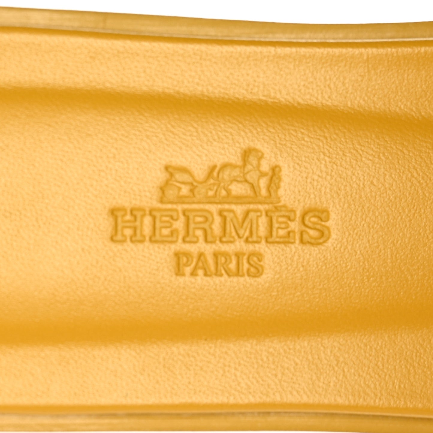 Box Calfskin Oran Sandals 36.5 Jaune Citron