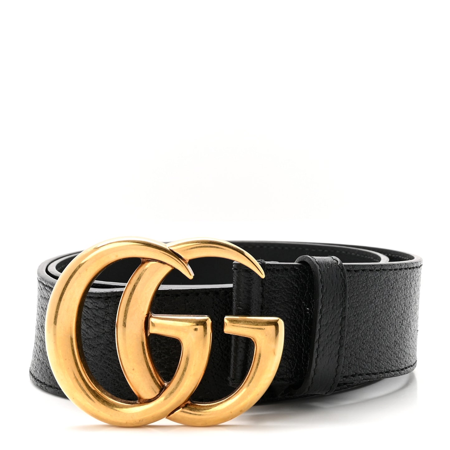 Textured Calfskin Double G 40mm Belt 80 32 Black