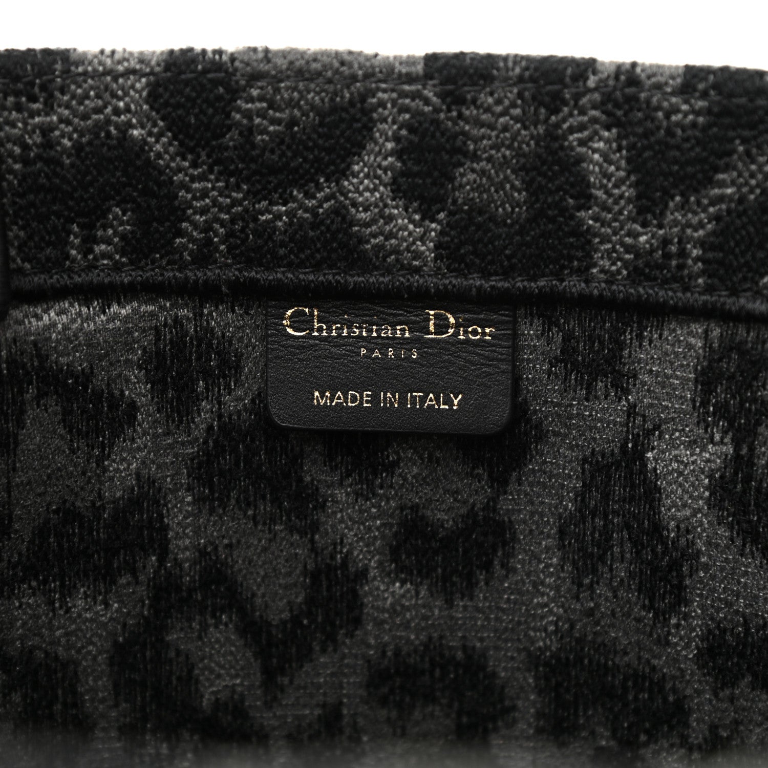 Christian Dior Canvas Embroidered Large Leopard Book Tote Grey 6 of 10