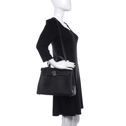 Hermes Togo Kelly Retourne 32 Black 2 of 10