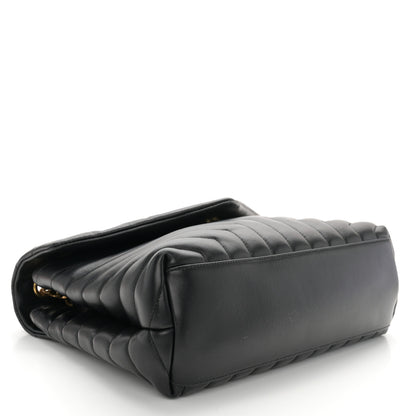 Saint Laurent Calfskin Y Quilted Monogram Medium Loulou Chain Satchel Black 4 of 12