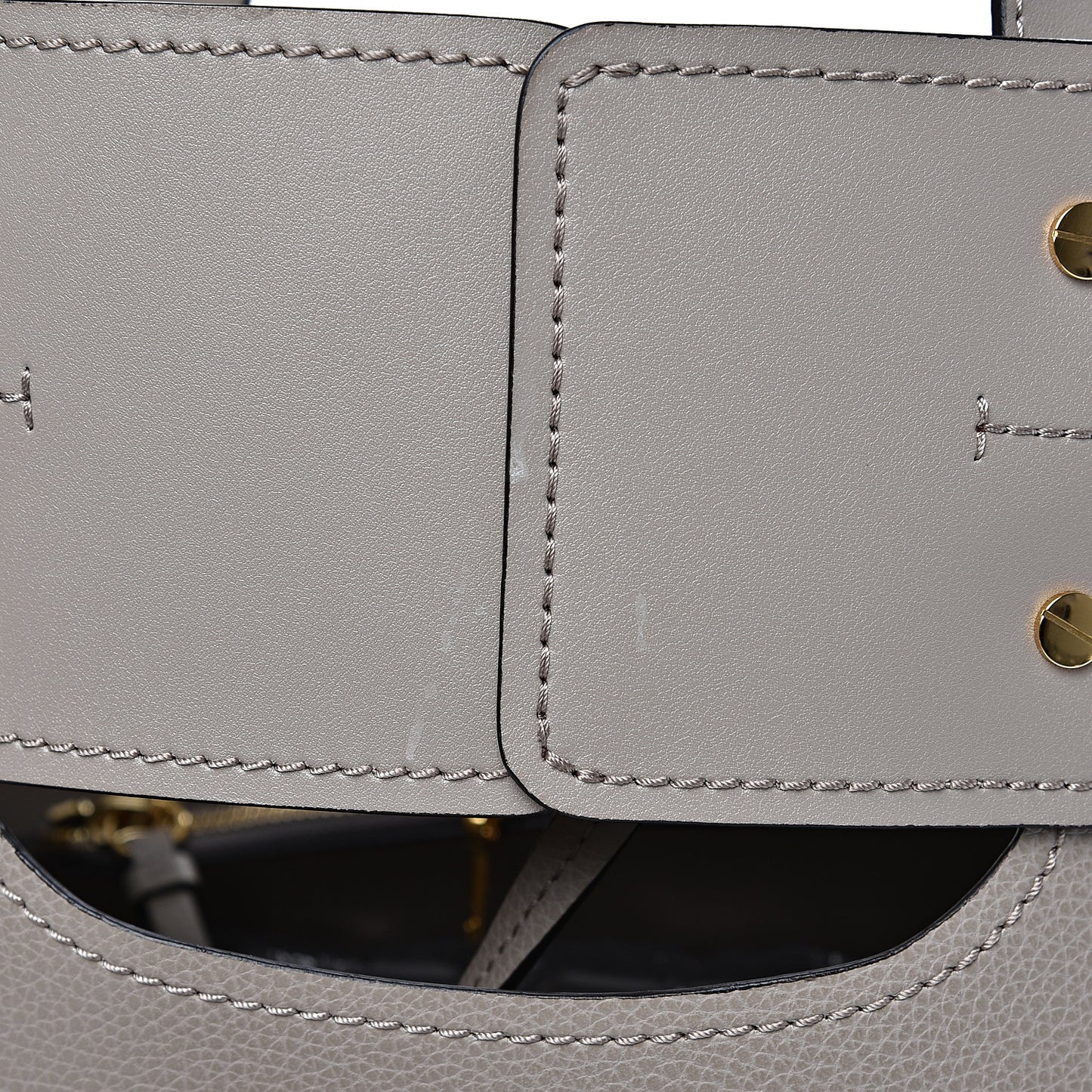 Smooth Grained Calfskin Medium Aby Tote Motty Grey