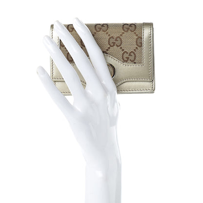 Gucci Monogram Sukey Card Case Gold 2 of 8