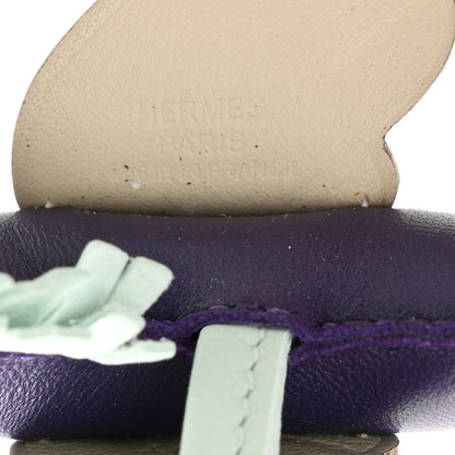 Hermes Milo Lambskin Grigri Rodeo Pegase Horse Bag Charm PM Purple Vert Peppermint Craie 3 of 5