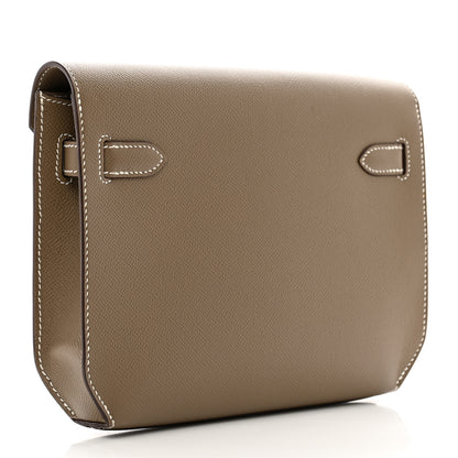 Hermes Epsom Kelly Depeches 25 Pouch Etoupe 3 of 10