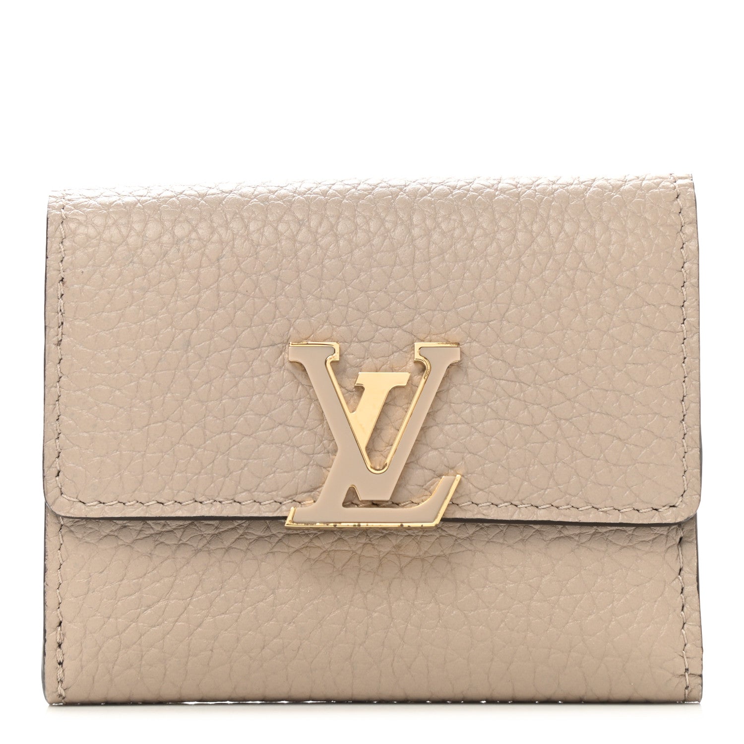 Louis Vuitton Taurillon Capucines XS Wallet Galet 1 of 7