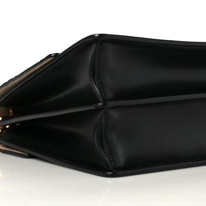 Fendi Vitello Liberty Bi-Color FF 1974 Embossed Chain Strap Kan U Shoulder Bag Black Maya 6 of 9