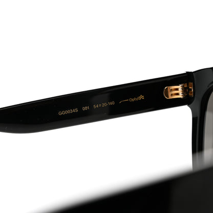 Gucci Acetate Square Frame Sunglasses GG0034S Black 5 of 9