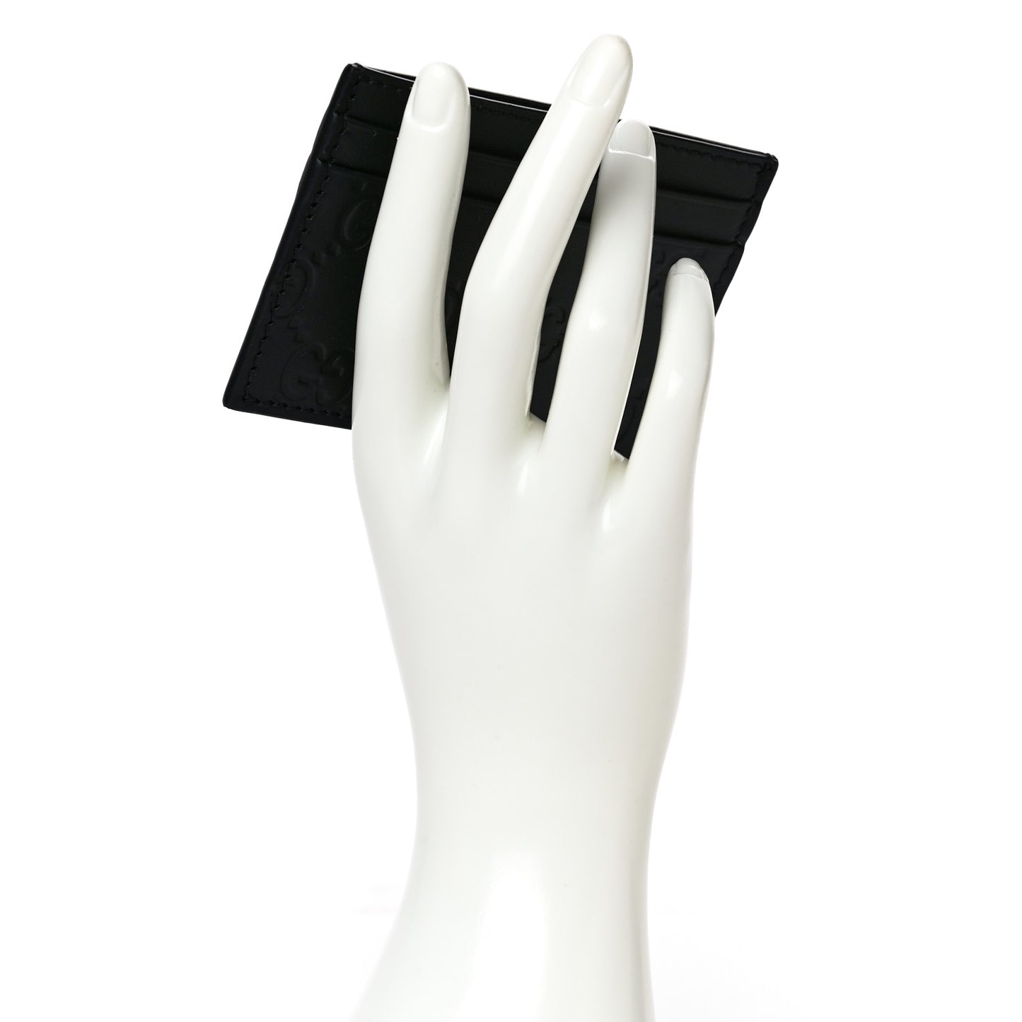 Guccissima Card Holder Black