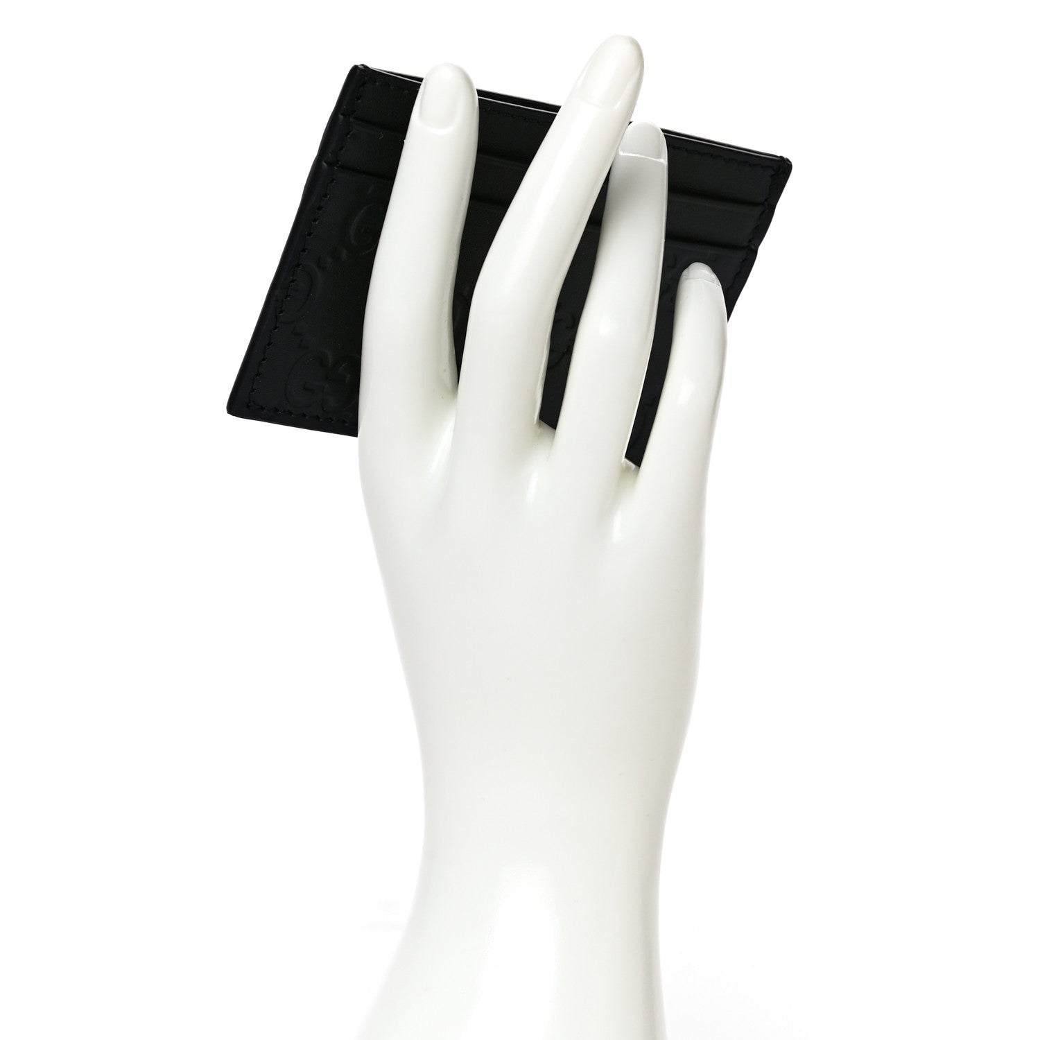 Gucci Guccissima Card Holder Black 2 of 9